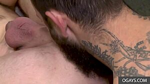 Burly gay men in passionate anal encounter - Dustin Steele and Matt Muck